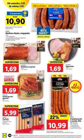 Lidl Boczek góralski kabanos oferta