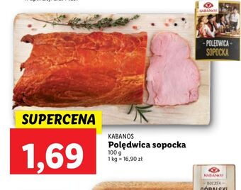 Lidl Polędwica sopocka kabanos oferta