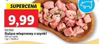 Lidl Gulasz wieprzowy z szynki rzeźnik codzienna dostawa oferta