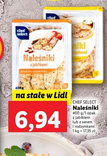 Lidl Naleśniki z jabłkami chef select oferta