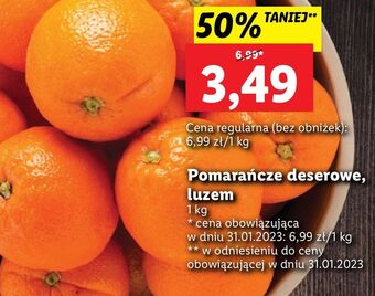 Lidl Pomarańcze deserowe oferta