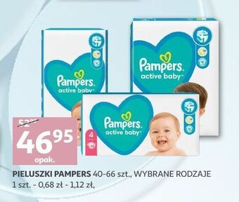 Auchan Pieluszki dla dzieci 3 pampers active baby oferta