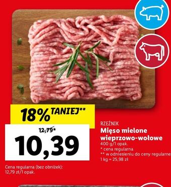 Lidl Mięso mielone wieprzowo-wołowe rzeźnik codzienna dostawa oferta