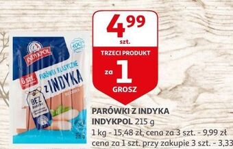Auchan Parówki z indyka klasyczne indykpol oferta