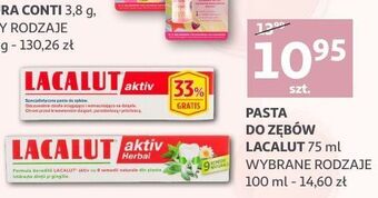 Auchan Pasta do zębów herbal lacalut aktiv oferta