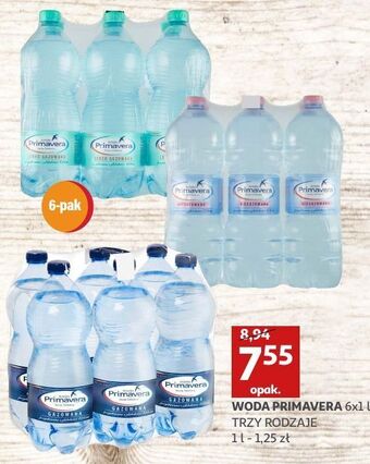 Auchan Woda lekko gazowana primavera oferta