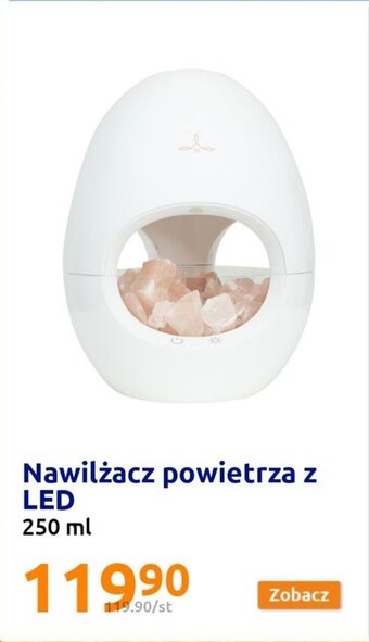 Action Nawilżacz powietrza z LED 250ml oferta