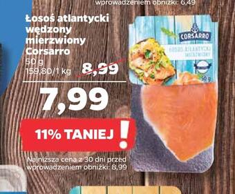 Netto Łosoś atlantycki wędzony mierzwiony corsarro oferta