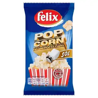 Delikatesy Centrum Felix popcorn solony do mikrofalówki 90 g oferta