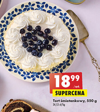 Biedronka Tort śmietankowy 550g oferta