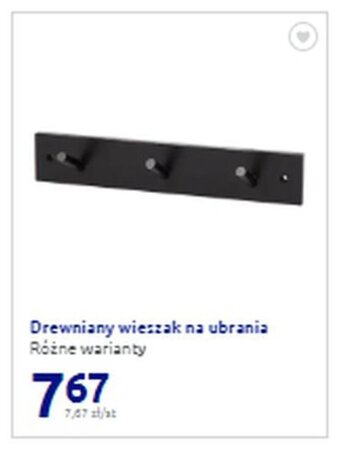 Action Drewniany wieszak na ubrania oferta