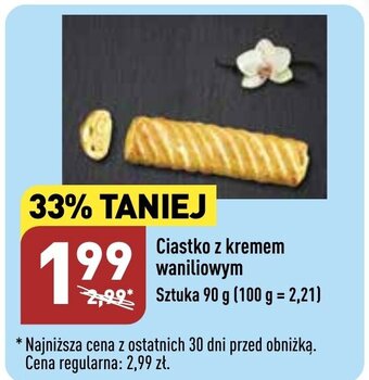 ALDI Ciastko z kremem waniliowym 90g oferta