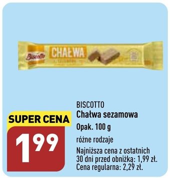 ALDI Biscotto chałwa sezamowa 100g oferta