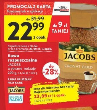 Intermarche Jacobs Kawa rozpuszczalna wybrane rodzaje 200 g oferta