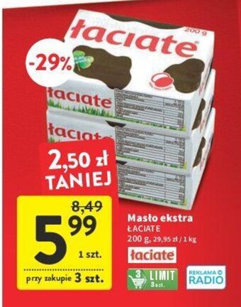 Intermarche Łaciate Masło ekstra 200 g oferta