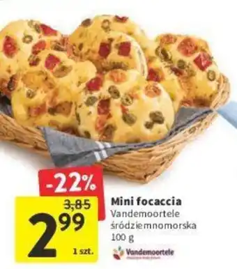 Intermarche Mini focaccia Vandemoortele śródziemnomorska 100 g oferta