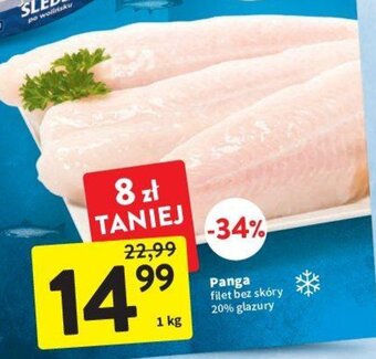 Intermarche Panga filet bez skóry 20% glazury 1 kg oferta
