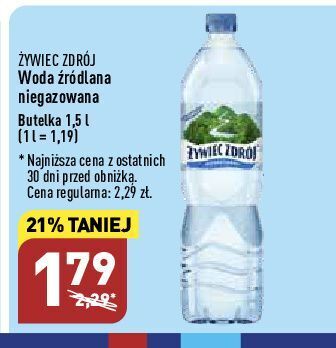 ALDI Woda niegazowana żywiec zdrój oferta