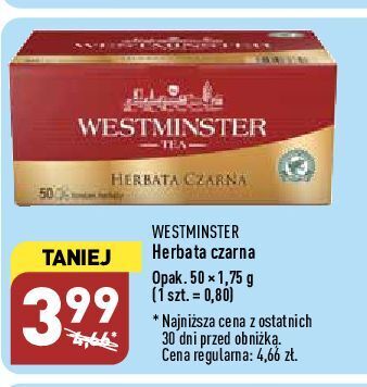 ALDI Herbata czarna westminster oferta