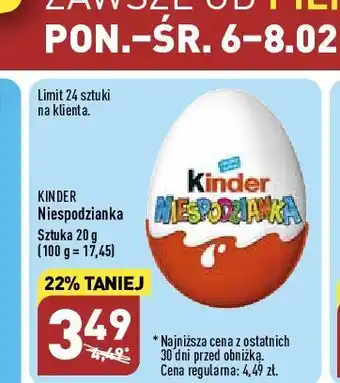 ALDI Jajko niespodzianka kinder niespodzianka oferta