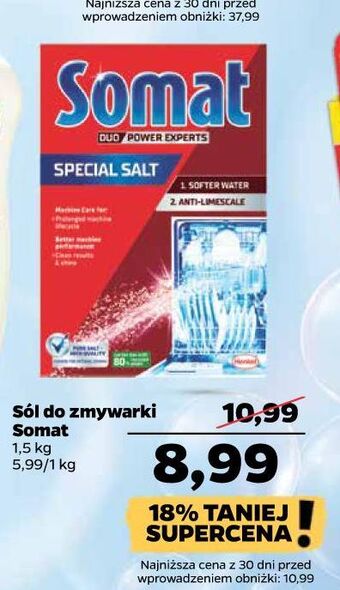 Netto Sól do zmywarek somat special salt oferta