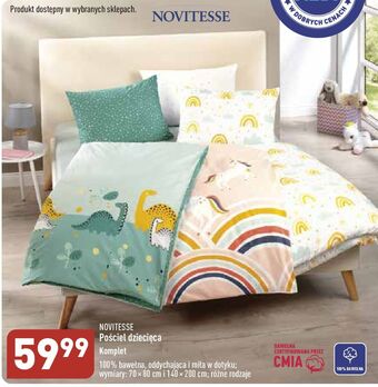 ALDI Komplet pościeli dziecięcy 140 x 200 cm + 70 80 novitesse oferta