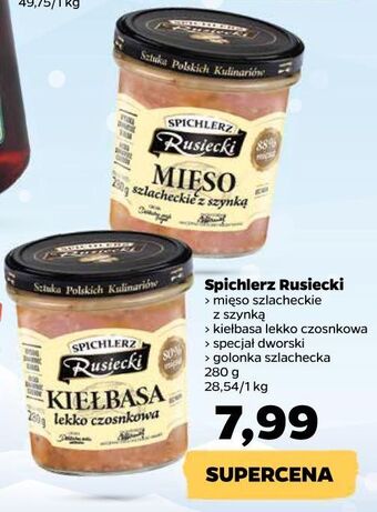 Netto Kiełbasa lekko czosnkowa spichlerz rusiecki oferta