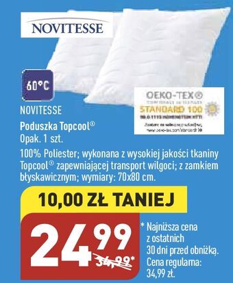 ALDI Poduszka top cool 70 x 80 cm novitesse oferta