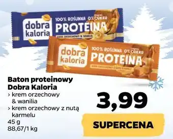 Netto Baton proteinowy krem orzechowy & sól dobra kaloria oferta