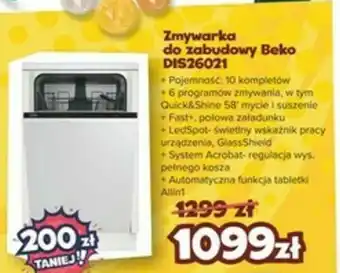 Max Elektro Zmywarka do zabudowy Beko DIS26021 oferta