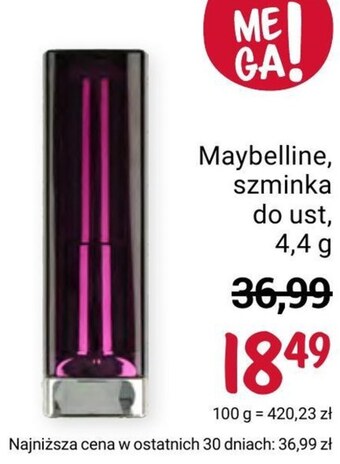 Rossmann Szminka maybelline oferta