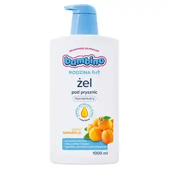 Rossmann Bambino rodzina żel pod prysznic o zapachu mirabelki 1000 ml oferta