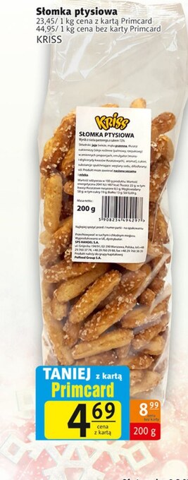 Prim Market Słomka ptysiowa kriss oferta