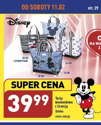 ALDI Torba myszka minnie oferta