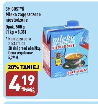 ALDI Mleko zagęszczone niesłodzone gostyń oferta