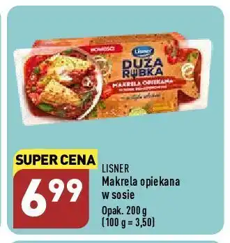 ALDI Makrela opiekana w sosie pomidorowym lisner duża rybka oferta