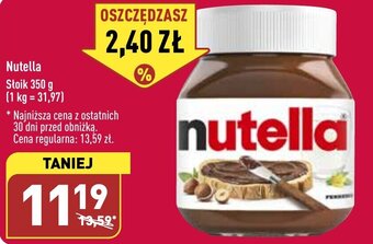 ALDI Ferrero Nutella 350g oferta
