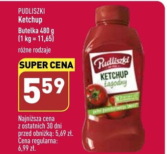 ALDI Pudliszki ketchup 480g oferta