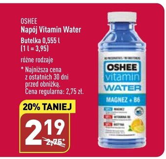 ALDI Oshee napój vitamin water 0,555l oferta