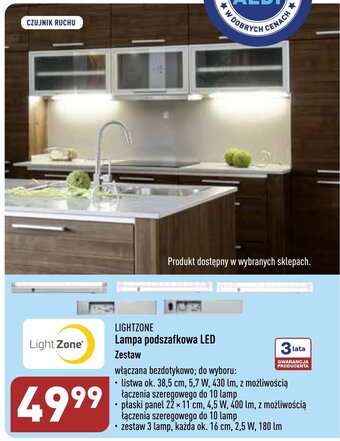 ALDI Lightzone lampa podszafkowa LED oferta