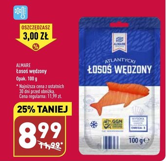 Almare łosoś wędzony 100g