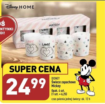 ALDI Disney świece zapachowe Mickey 4szt oferta