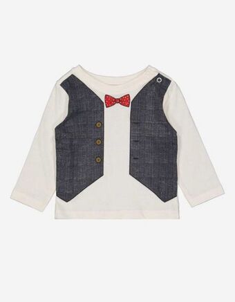 Takko Fashion Kolekcja niemowlęca koszulka z długim rękawem - nadruk oferta