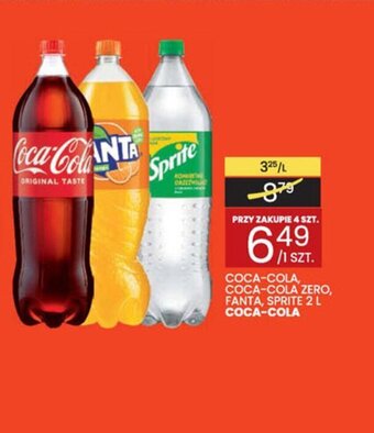 Wafelek Coca-Cola, Coca-Cola Zero, Fanta, Sprite 2l oferta