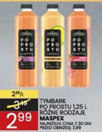 Wafelek Maspex Tymbark Po Prostu 1,25L oferta