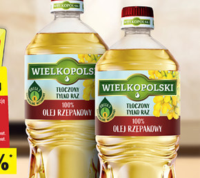 Biedronka Wielkopolski olej rzepakowy 100% 1 l oferta