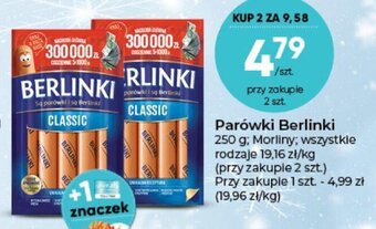 Stokrotka Morliny Parówki Berlinki 250g oferta