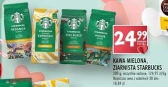 Starbucks kawa mielona ziarnista 200g