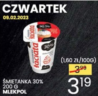 Wafelek Mlekpol Śmietanka 30% 200g oferta