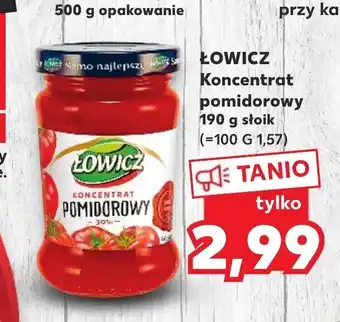 Kaufland Łowicz Koncentrat pomidorowy 190g oferta